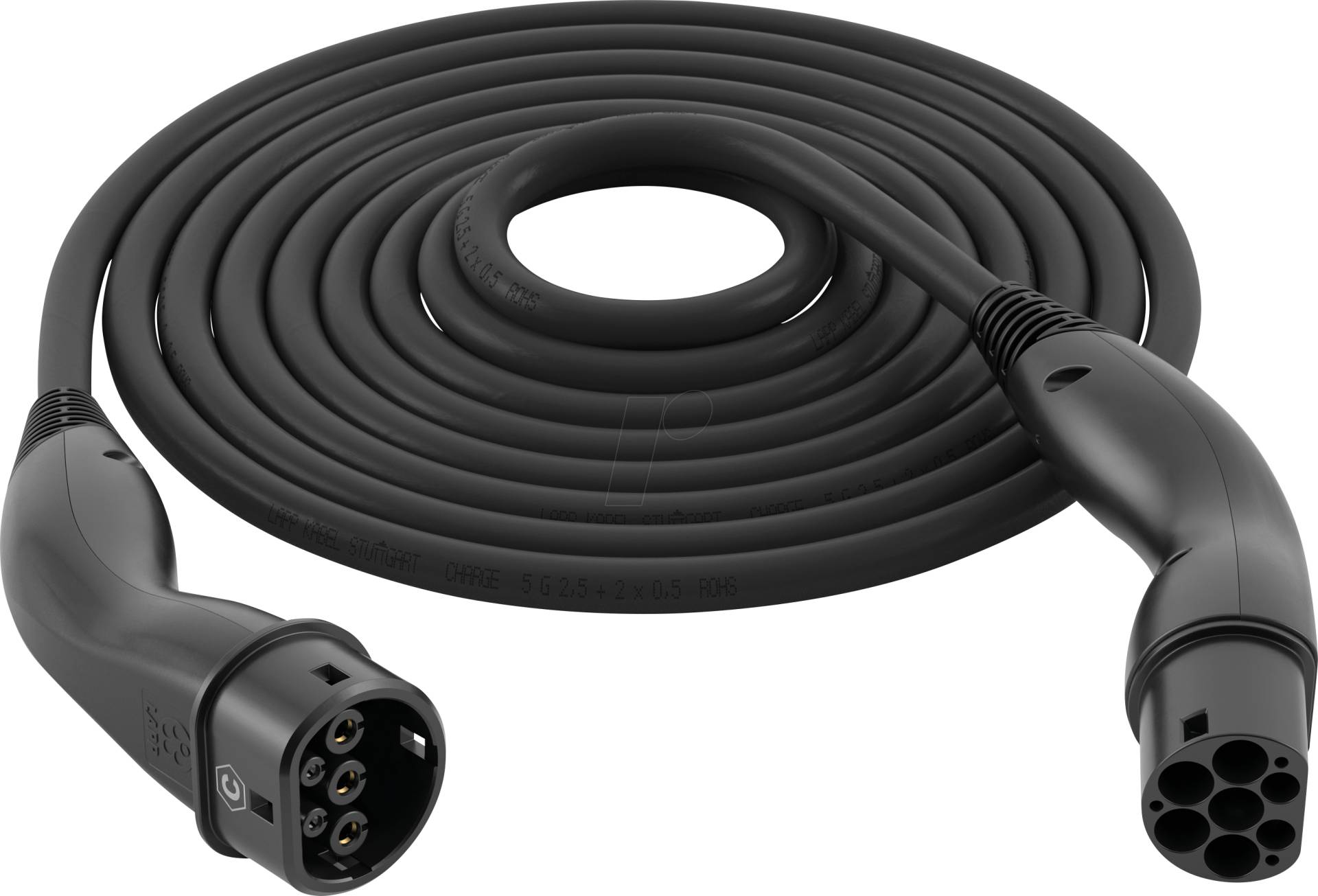 LAPP 61794 - Typ 2 Kabel, Helix, 7,4 kW, 32 A, 1-Phase, 5 m, schwarz LAPP 61794 - Typ 2 Kabel, Helix, 7,4 kW, 32 A, 1-Phase, 5 m, schwarz von LAPP