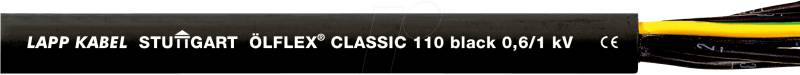 CLBL 3G0,75-50 - Steuerleitung CLASSIC 110 Black, 3 x 0,75 mm, 50 m, mit PE von LAPP