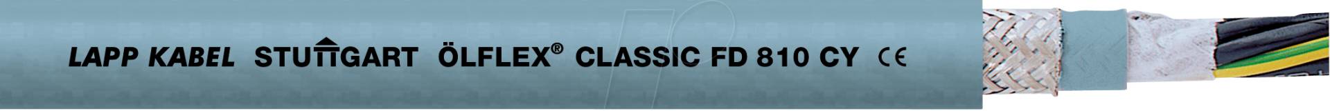 F810C25G1,5-100 - ÖLFLEX® FD CLASSIC 810 CY - geschirmt - 100 m, 25 x 1,5, mit PE von LAPP