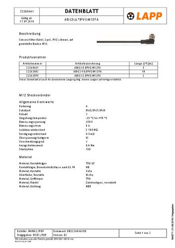 LAPP 22262083 Steckverbinder 1St. von LAPP