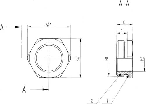 LAPP 52101975 SKINDICHT MR-M 6KT. 40X1,5/32X1,5 Kabelverschraubung Reduzierung mit O-Ring M40 M32 Me LAPP 52101975 SKINDICHT MR-M 6KT. 40X1,5/32X1,5 Kabelverschraubung Reduzierung mit O-Ring M40 M32 Me von LAPP