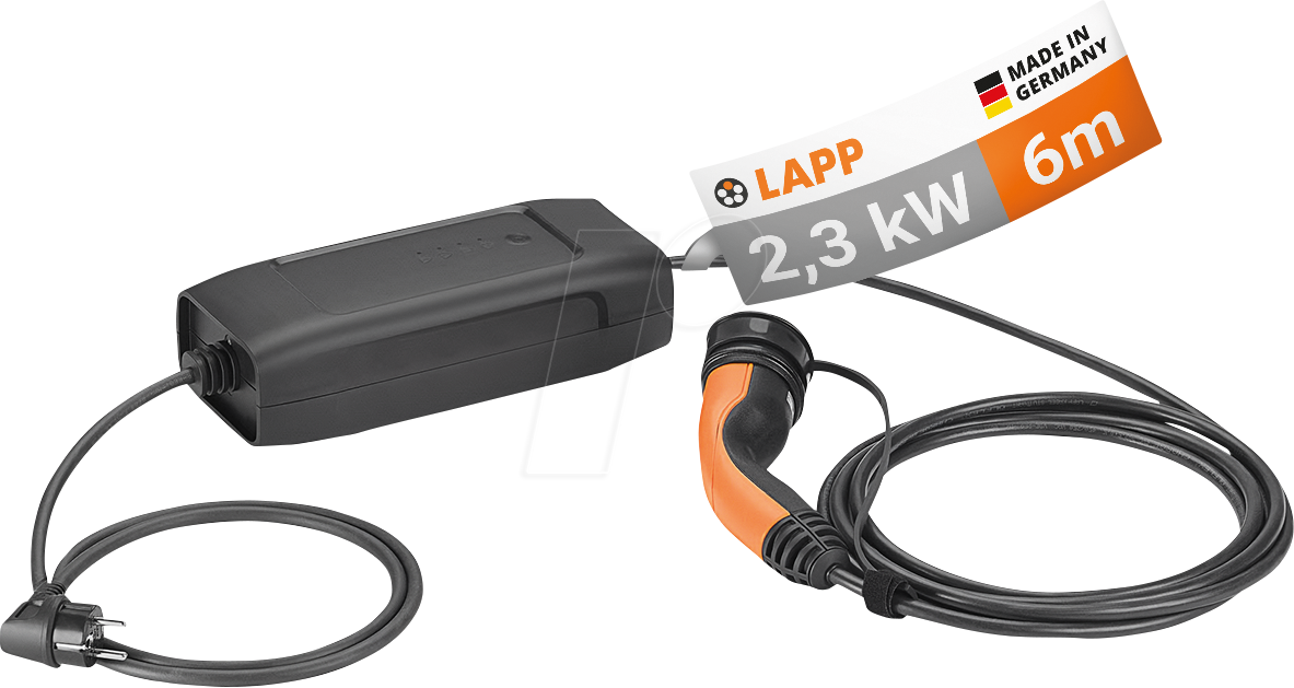 LAPP 64692 - Typ 2 Ladestation 1.8 kW, 1-ph, 8 A mit Schutzkontaktstecker LAPP 64692 - Typ 2 Ladestation 1.8 kW, 1-ph, 8 A mit Schutzkontaktstecker von LAPP