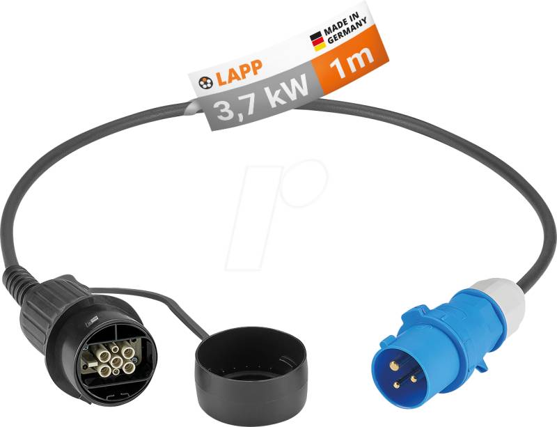 LAPP 64703 - Ladekabel Universal mit CEE-Stecker blau, bis zu 3.7 kW, 1-phasi von LAPP