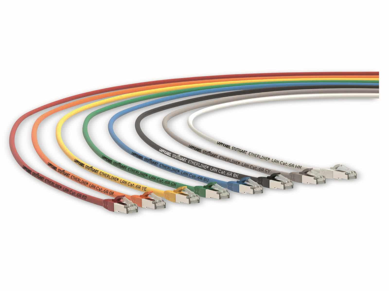 LAPP CAT.6a Netzwerkkabel Etherline LAN, UL-Zertifizierung, 10,0 m, rot von LAPP