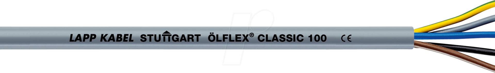 Lapp ÖLFLEX CLASSIC 100 3G0,75PVC Mantel farbige Adern 00100224/50 Signalkabel (00100224/50) von LAPP