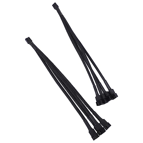 2Stücke Pwm Lüfter Splitter Kabel Splitter für Pin Lüfter Geflochtenes Netzkabel zur Erweiterung von Lüfterverbindungen im Atx Computer Gehäuse 2Stücke Pwm Lüfter Splitter Kabel Splitter für Pin Lüfter Geflochtenes Netzkabel zur Erweiterung von Lüfterverbindungen im Atx Computer Gehäuse von LAPYAPPE