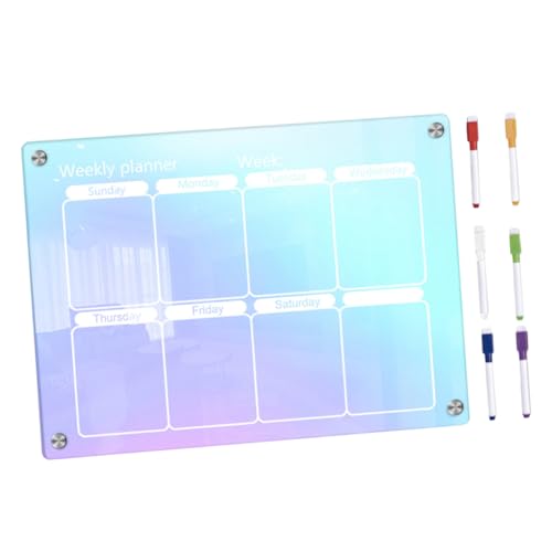 LAPYAPPE 1 Satz magnetische Zeitplantafel Notizblock Planke wöchentlich Schreibtisch write board planning boards Planungstafel kühlschrank Tagesplantafel Magnettafel für die Wand Acryl von LAPYAPPE