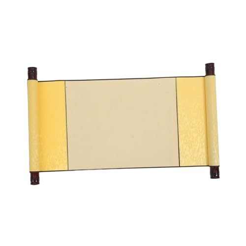 LAPYAPPE 1 Set Blanko Schriftrolle Blanko Kalligraphie Schriftrolle Handschriftlicher Stil Traditionelle Handgefertigte Blanko Schriftrolle Zum Aufhängen An Der Wand Blanko Papier von LAPYAPPE