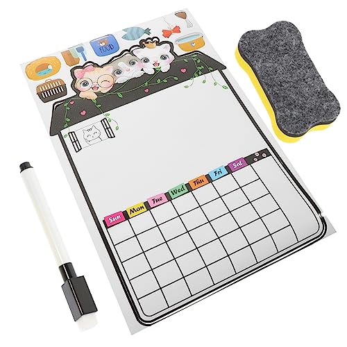 LAPYAPPE 1 Set Message Board Tile Magnete Organizer Magnetischer Notizblock Notizen Whiteboard Für Schreibwaren Und Listen Wöchentliche Kühlschrank Memo Schreibtafel Löschbare Erinnerung LAPYAPPE 1 Set Message Board Tile Magnete Organizer Magnetischer Notizblock Notizen Whiteboard Für Schreibwaren Und Listen Wöchentliche Kühlschrank Memo Schreibtafel Löschbare Erinnerung von LAPYAPPE