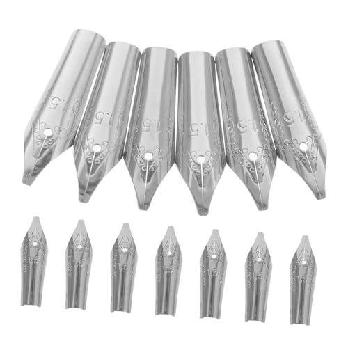 LAPYAPPE 20 Stück Füllfederhalterfeder Ersatz Punkt Stifte zum Schreiben Nibs Füller Metallfedern für Füllfederhalter Kalligraphie-Stiftspitzen Signierstiftspitzen Silver LAPYAPPE 20 Stück Füllfederhalterfeder Ersatz Punkt Stifte zum Schreiben Nibs Füller Metallfedern für Füllfederhalter Kalligraphie-Stiftspitzen Signierstiftspitzen Silver von LAPYAPPE