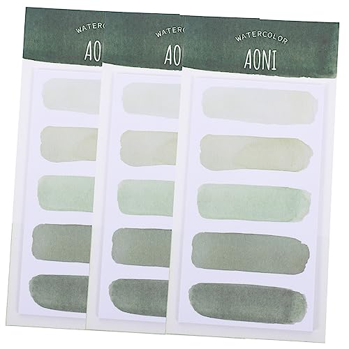 LAPYAPPE 3 Stück Haftnotiz zurück zu Schulmaterial klasek büromaterial bürozubehör notizblöcke bürogadges tragbare Memo-Aufkleber Büronotizen abreißbare Memo-Sticker Papier Light Green von LAPYAPPE