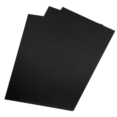 LAPYAPPE 3 Stück leeres Türschild metallplatte aluminiumplatte Aluminiumbeschilderung Aluminiumschilder gravieren Schilderplatte leere Plaketten eloxierte Aluminiumrohlinge Black von LAPYAPPE