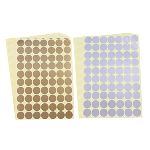 LAPYAPPE 30Blätter Selbstklebende Farbige Runde Aufkleber Entfernbare Dot Sticker Für Klassenzimmerorganisation Dokumente Kalender Silber Je von LAPYAPPE