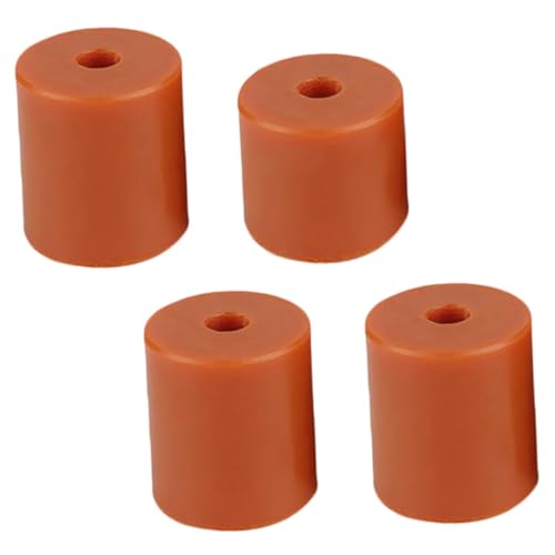LAPYAPPE 4 Stück 3D Druckerzubehör Ed Druckerzubehör Zubehör Wärmeisolierte Silikonmatte Bettbeständige Drucker Nivellierungsteile Für Drucker Silikon Nivellierungsteile Orange Kieselgel von LAPYAPPE