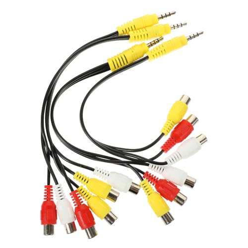 LAPYAPPE 4Stücke Splitter Kabel zu Adapter Teiliges für Audio Videoübertragung Kompatibel mit Dvd Vcr Camcorder aus Reinem für Hohe LAPYAPPE 4Stücke Splitter Kabel zu Adapter Teiliges für Audio Videoübertragung Kompatibel mit Dvd Vcr Camcorder aus Reinem für Hohe von LAPYAPPE