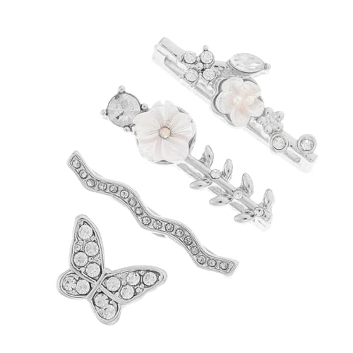 LAPYAPPE 4Stücke Uhrenarmband Charms Aus Robustem Mit Strass Für Dekorative Anhänger Zur Personalisierung Für Alltags Party Style Einfach Anzubringen von LAPYAPPE