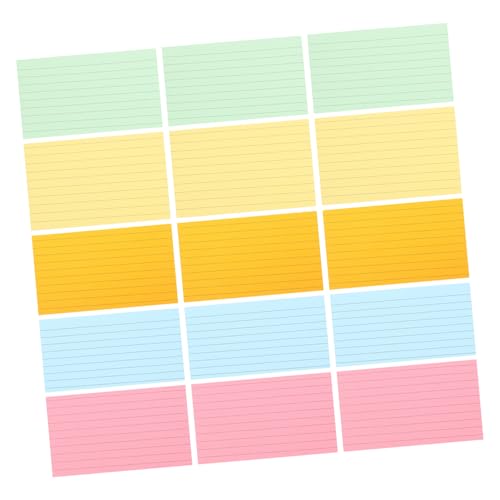 LAPYAPPE 500 Stück Notizbuch Linierte Karteikarten Mini Pads Tab Memo-schreibkarten Notizbilder Multipack Lehrreich Schreibwaren Farbig Büro-notizblock Tasche Sprachkarten Lernkarten Papier LAPYAPPE 500 Stück Notizbuch Linierte Karteikarten Mini Pads Tab Memo-schreibkarten Notizbilder Multipack Lehrreich Schreibwaren Farbig Büro-notizblock Tasche Sprachkarten Lernkarten Papier von LAPYAPPE