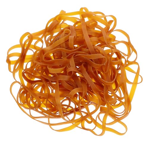 LAPYAPPE 56 Stück Gummiband Kleiderbügel Können Starke Breite Und Dicke Bänder Gummibänder Große Schwere Bindegürtel Multifunktionsgürtel Gelbes Gummi Durchsichtig Machen von LAPYAPPE