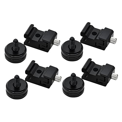 LAPYAPPE 8Stücke Kaltschuhhalterung Mit Stativadapter Für DSLR LED Lichter Mikrofone Teiliges Set Aus Langlebig Kompatibel LAPYAPPE 8Stücke Kaltschuhhalterung Mit Stativadapter Für DSLR LED Lichter Mikrofone Teiliges Set Aus Langlebig Kompatibel von LAPYAPPE