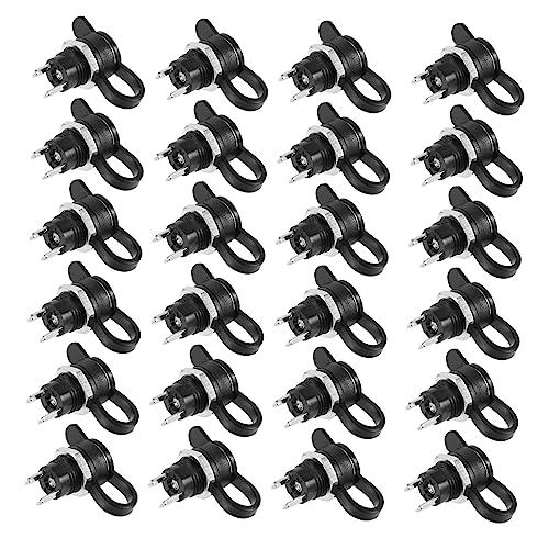 LAPYAPPE Dc Power Jacks Mit Wasserdichten Abdeckungen Weiblicher Panel Montage Adapter Gewindekraftverbinder Gewinde Steckdose Für Verschiedene Anwendungen von LAPYAPPE