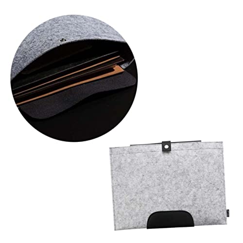 LAPYAPPE Filz Dokumentenmappe Papierablage Filz Halter Dokumententräger Aktenordner Erweiterbare Handtasche Für Büro Schule von LAPYAPPE