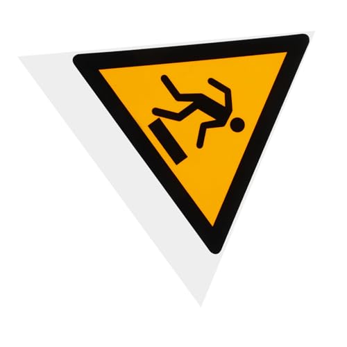 LAPYAPPE Gefahrenschild Sicherheitsaufkleber „Watch Your Step Sign Please Black Wet Floor Caution Sticker Sicherheitsschilder Warnschilder Vinyl Sicherheitsschilder Für Nasse Böden Gefahr von LAPYAPPE