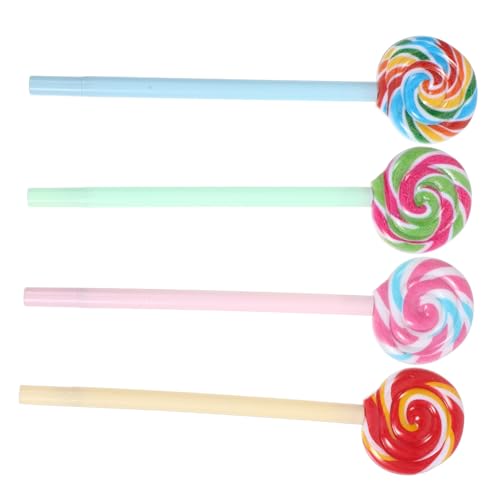 LAPYAPPE Lollipop-Gelstift Süßigkeitenstifte für Multipack Glattes Schreiben Süße Lutscher-Design Gelstift Lutscher Gelstifte Schreibwaren mittlerer Punkt Stifte feine Spitze Plastik von LAPYAPPE