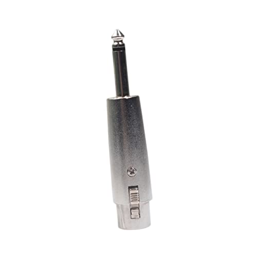 LAPYAPPE Mono Männlich Xlr Weiblich Adapter für Mikrofon Videokamera Nickelfinisch Langlebiger Audio für Hohe Klangqualität Einfache Verbindung LAPYAPPE Mono Männlich Xlr Weiblich Adapter für Mikrofon Videokamera Nickelfinisch Langlebiger Audio für Hohe Klangqualität Einfache Verbindung von LAPYAPPE