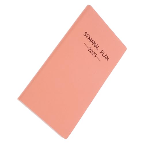 LAPYAPPE Schulplaner wöchentlicher Kalenderplaner wöchentlicher Zeitplanblock Notizbücher Zeitplaner bürobedarf geburtstagskalender Notizbuch kleiner Planer notizen liefert Papier Rosa von LAPYAPPE