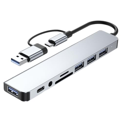 Type USB Hub Port Multi Ports USB Splitter mit Kartenleser USB Hochgeschwindigkeits Datenübertragung für PC Laptop Vielseitig Einsetzbar Type USB Hub Port Multi Ports USB Splitter mit Kartenleser USB Hochgeschwindigkeits Datenübertragung für PC Laptop Vielseitig Einsetzbar von LAPYAPPE