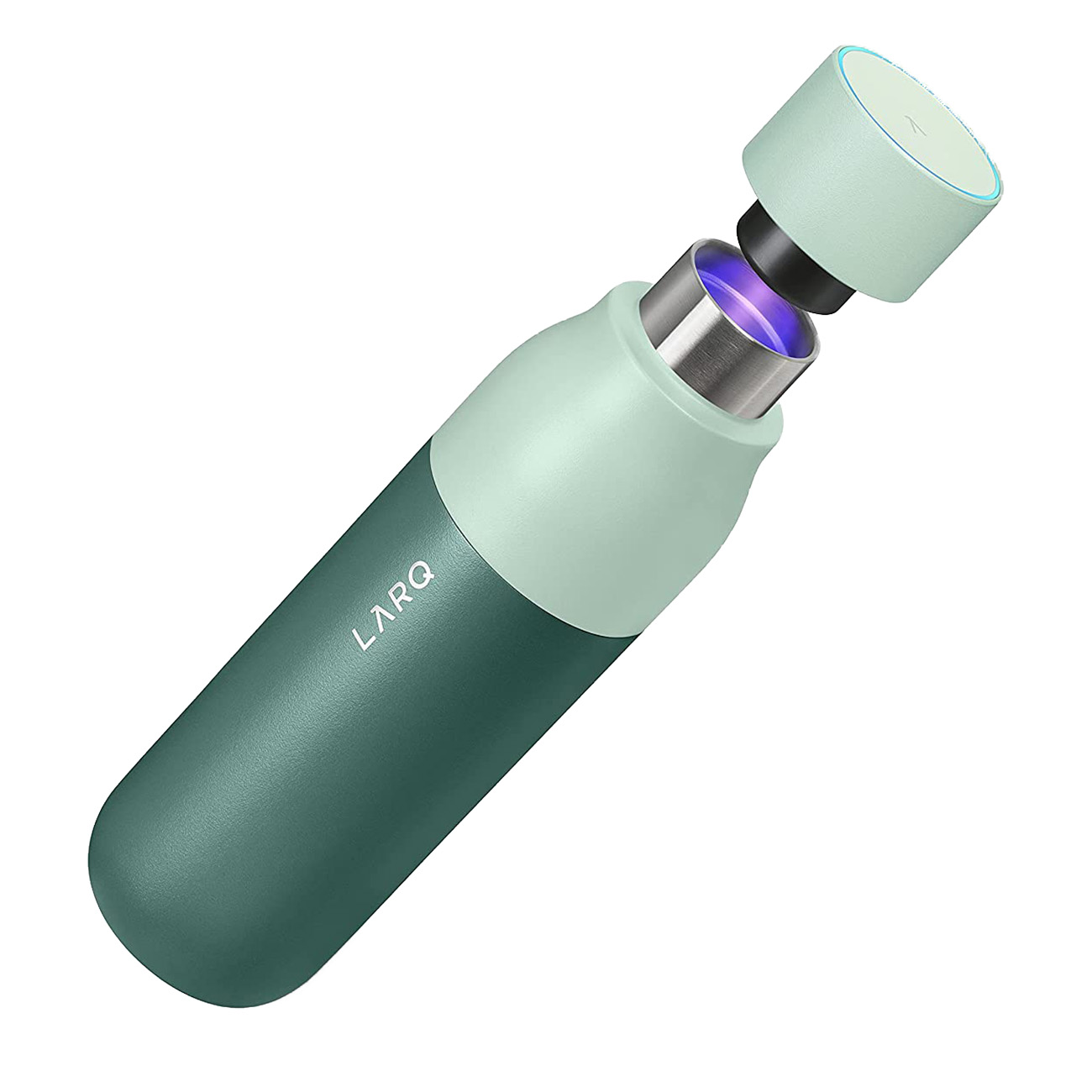 LARQ Bottle 500ml Eucalyptus Green | Wasseraufbereitungstrinkflasche | Reines Wasser in 60 Sekunden | H?lt das Wasser 24 Stunden lang kalt | intelligente Selbstreinigung von LARQ