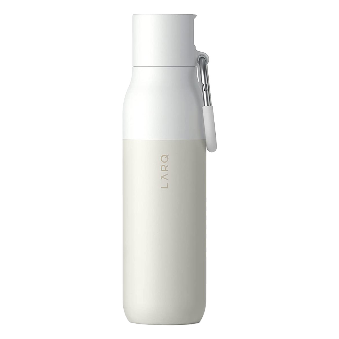 LARQ Bottle Filtered 500ml Granite White | Wasserfilterungsflasche | Nano Zero-Filtertechnologie | Filtern bis zu 151 Liter Wasser | Pulverbeschichtung von LARQ