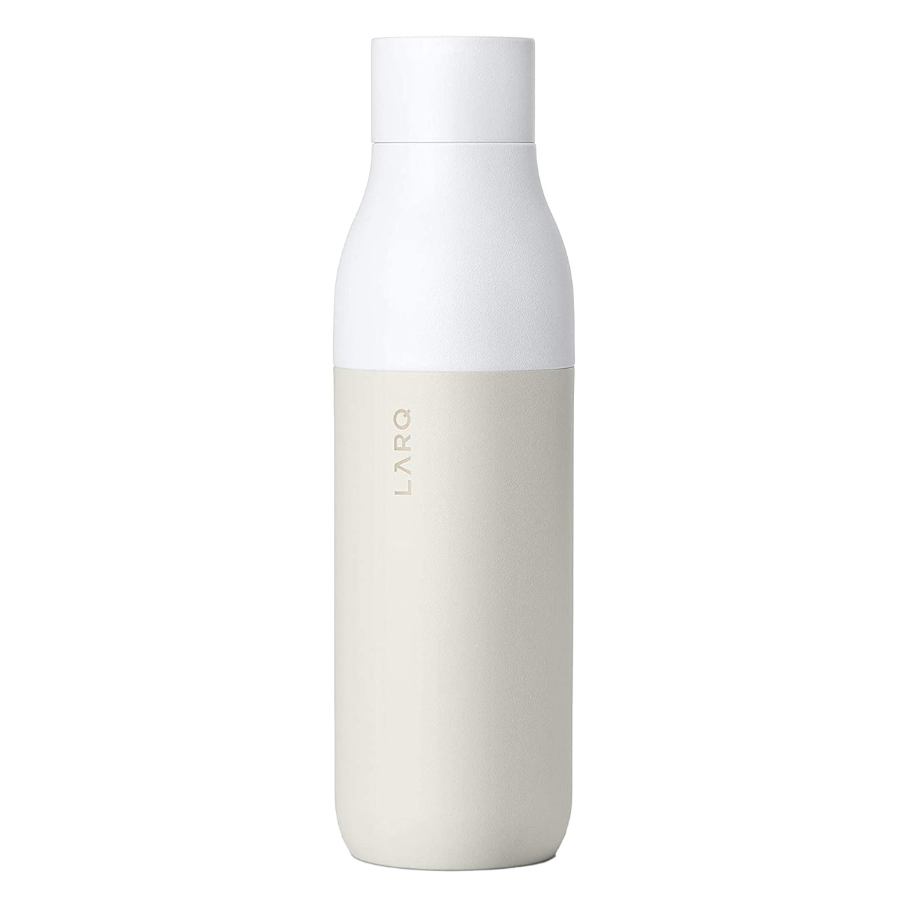 LARQ Bottle PureVis 740ml Wei? Aussteller | selbstreinigende Wasserflasche | PureVis-Technologie | Doppelwandige Vakuumisolierung | 24 Stunden kalt | 12 Stunden warm von LARQ