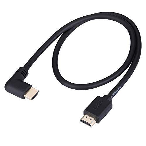 LARRITS 0,6m High Speed 4K 60Hz HDMI 2.0 Kabel mit Ethernet 90 Grad rechts Winkel Unterstützung 4K*2K 60HZ 1080p 3D HDR für Blueray DVD Player HDTV PS5 Xbox 360 Xbox One Projektoren von LARRITS