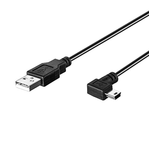 LARRITS 5M USB 2.0 A auf Mini USB Kabel 90 Grad rechtwinklig Ladekabel extra lang für Dash Cam Auto GPS Navi kamera von LARRITS