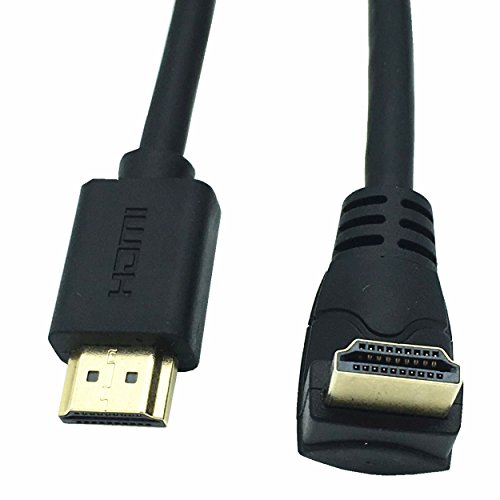 LARRITS Kurz 15cm 4K HDMI 2.0 Kabel 90 Grad Aufwärtswinkel mit Ethernet unterstützt 4K * 2K 60HZ Ultra HD HDR Full HD 1080P 3D ARC für HDTV PS5 Xbox 360 Xbox One Projektoren Laptop PC DVD von LARRITS