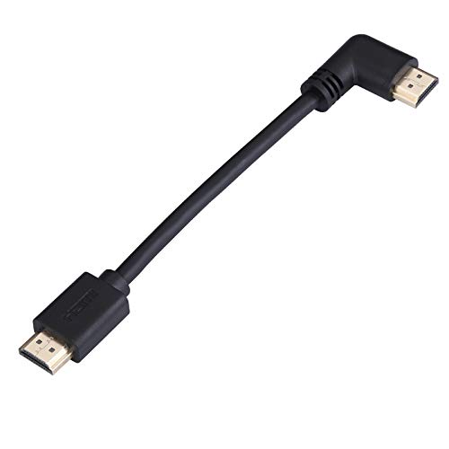 LARRITS Kurz 15cm High Speed 4K HDMI 2.0 Kabel 90 Grad Winkel Gewinkelt mit Ethernet unterstützt 4K * 2K 60HZ Ultra HD HDR Full HD 1080P 3D ARC für HDTV PS4 Xbox 360 Xbox One Projektoren Laptop PC DVD von LARRITS