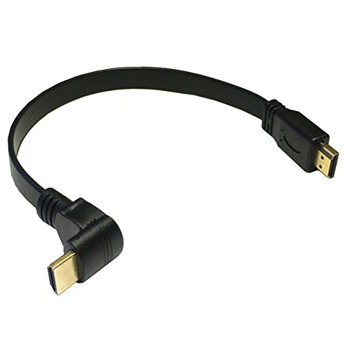 LARRITS Kurz Flaches HDMI-Kabel Ultra HD mit Ethernet 90 Grad Aufwärtswinkel, unterstützt 1080p, 3D, für Fire Stick, HDTV, TV Box, Wandmontage, DVD Player, 0,3 m LARRITS Kurz Flaches HDMI-Kabel Ultra HD mit Ethernet 90 Grad Aufwärtswinkel, unterstützt 1080p, 3D, für Fire Stick, HDTV, TV Box, Wandmontage, DVD Player, 0,3 m von LARRITS