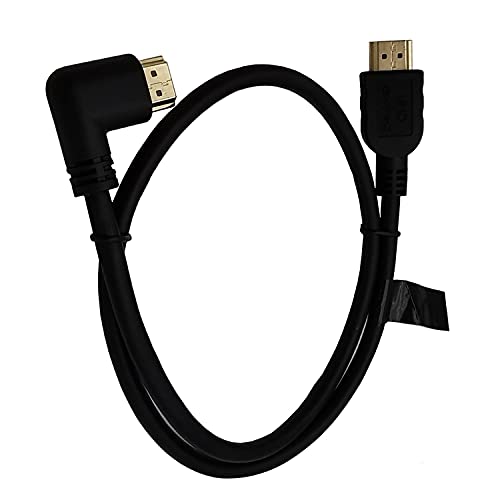 LARRITS Kurz HDMI 2.1 Kabel 8K 60Hz 4K 120HZ 90 Grad Winkel für PS5 PS4 TV DVD-Player Projektoren Computer PC Monitore (60cm rechter Winkel) von LARRITS
