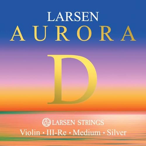 LARSEN STRINGS Aurora Violin Saiten D Silber 4/4 Medium von LARSEN STRINGS