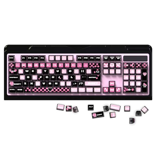Keycaps 116Keys ASA Height Pudding-Tastenkappe, Teen Girl Thema-Tastenkappen für mechanische Tastaturen, Tastenkappen für Computer von LARUISEE