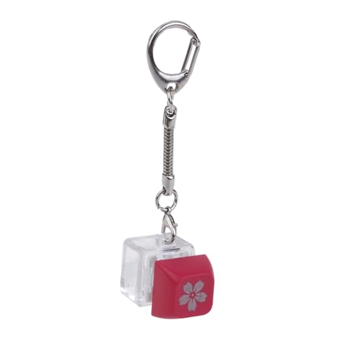 LARUISEE Schlüsselanhänger zum Testen mechanischer Tastaturschalter, Stressabbau-Werkzeug, Blume, Tastenkappen-Set, 18 x 18 x 28 mm, nicht beleuchteter Tester von LARUISEE