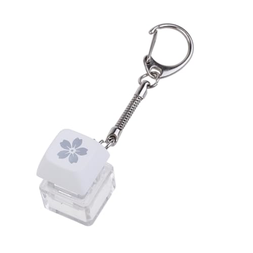 LARUISEE Schlüsselanhänger zum Testen mechanischer Tastaturschalter, Stressabbau-Werkzeug, Blume, Tastenkappen-Set, 18 x 18 x 28 mm, nicht beleuchteter Tester von LARUISEE