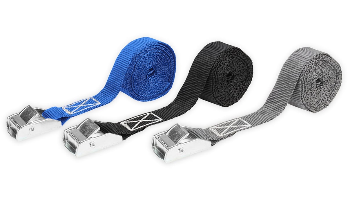 LAS Spanngurt 10321, 250x2,5 cm, mit Klemmverschluss, 250 daN, 2 Stück LAS Spanngurt 10321, 250x2,5 cm, mit Klemmverschluss, 250 daN, 2 Stück von LAS