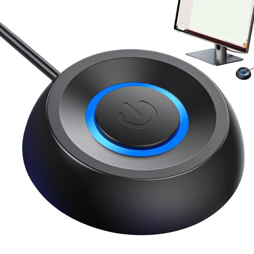 LATAFA Computertaste, Computererweiterungstaste | LED-PC-Versorgungstaste mit 1,8 m Langen Kabeln - EIN-Aus-Tastenverlängerung, Computergehäuse-Motherboard-Taste für Zuhause, Internetcafés von LATAFA