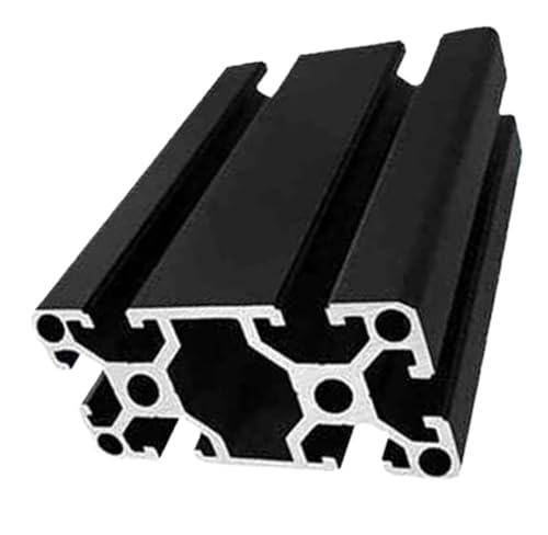 1PC 4080 Schwarz Aluminium Profil Linear Schiene Extrusion Metall Rahmen T-slot CNC 3D Drucker Teile Maschine DIY Drucken(OB-4080W-b,2500mm) von LATOOR