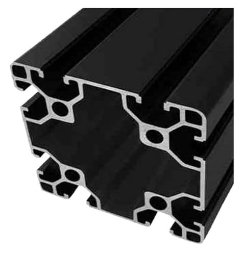 1PC 8080 1020 Aluminiumprofil Schwarz Linearschienenextrusion CNC Rahmen 3D-Druckerteile(8-8080-b,900mm) von LATOOR