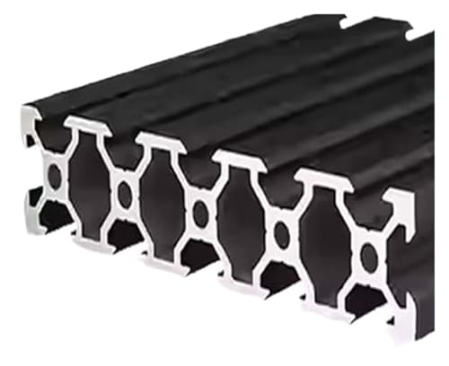 1PC V-slot 20100V Aluminium Profil Schwarz Linear Schiene Splitter Extrusion Profil CNC Rahmen 3D Drucker Teile DIY(OB-20100V-b,2500mm) von LATOOR