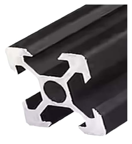 1PC V-slot 2020 Aluminium Profil Schwarz Linear Schiene Splitter Extrusion Profil CNC Rahmen 3D Drucker Teile DIY(OB-2020V-b,150mm) von LATOOR