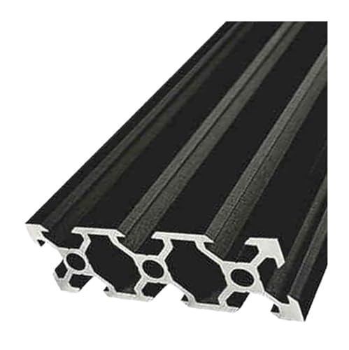 1PC V-slot 2060 2080 20100V Aluminium Profil Schwarz Linear Schiene Splitter Extrusion Profil CNC Rahmen 3D drucker Teile DIY(OB-2060V-b,650mm) von LATOOR